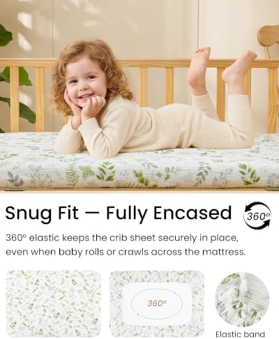 Muslin Crib Sheets for Boy Girl - Image 3