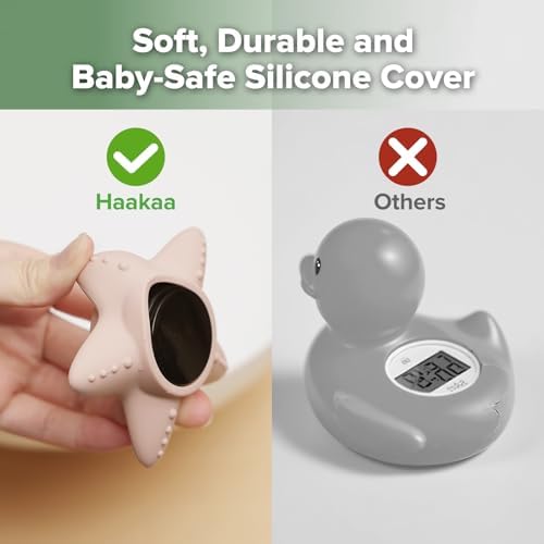 Haakaa Silicone Baby Bath Thermometer – Water Temperature Thermometer - Image 7