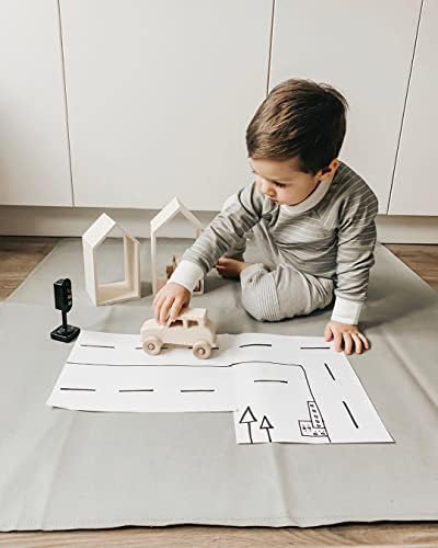 Vegan Leather High Chair Mat by Lark Baby Goods - Image 5