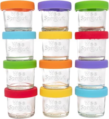 WeeSprout Glass Baby Food Storage Jars by WeeSprout