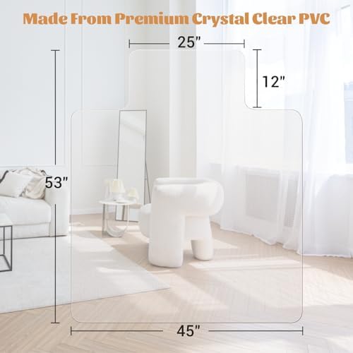 KMAT Office Chair Mat, Easy Glide Hard Wood Tile Floor Mats - Image 2