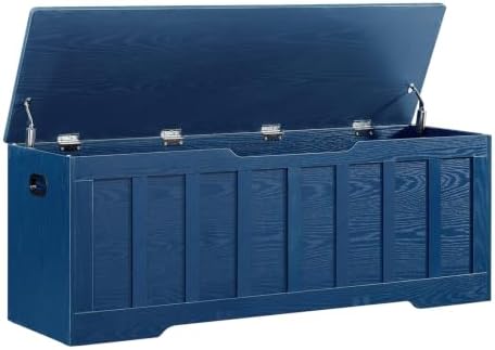 VANKILEY 51.2" Storage Chest Extra Large, Wooden Storage Bench by Unknown