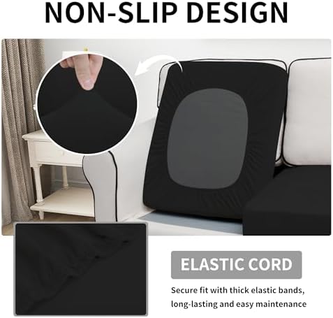 Easy-Going Waterproof Cushion Covers Set, Quilted Stretch 1-Piece Sofa Seat - Image 3