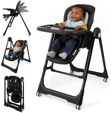 Foldable High Chairs for Babies and Toddlers Convert to Baby Rocker by Unknown