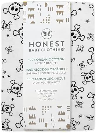 HonestBaby Unisex-Baby Classics Fitted Crib Sheets Set Standard Mattress - Image 2