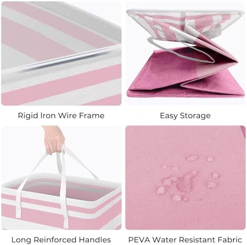 HomeHacks 2 Pack Laundry Baskets, Laundry Hampers Bags - Image 2