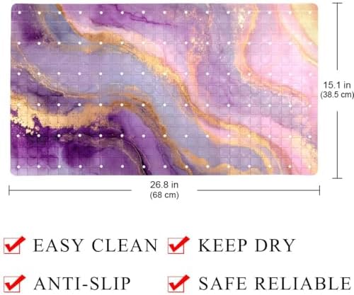 Non Slip Shower Mat Bathtub Mat 15.1x26.8 Inch, Quick Dry Bath Mat - Image 4
