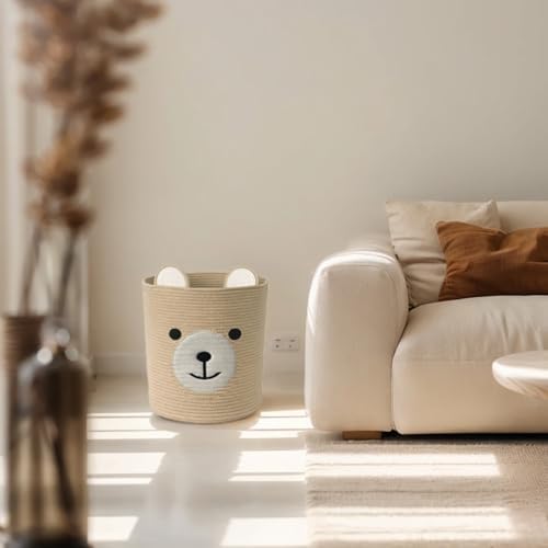 Bear Basket for Nursery, Baby Shower Baskets, Baby Storage Basket - Image 4