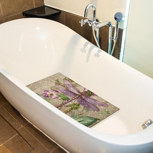 Non Slip Bathtub and Shower Mat 26.8x15.1 inch, Bath Mat - Image 5