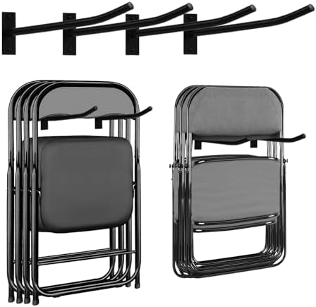 Garage Storage Mechanism Wall Mounted, Folding chair storage rack, Garden Tool by MEIPEIQIZHI