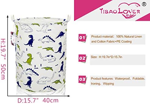 Dinosaur Laundry Basket Baby Laundry Hamper Cute Kids Hamper Toy Storage Bin - Image 2