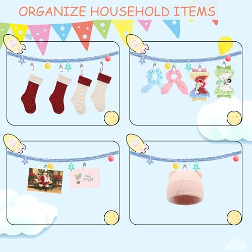 2PCS Stuffed Animals Storage Chain Organizers 80" Cotton Hanging Storage Chain - Image 3