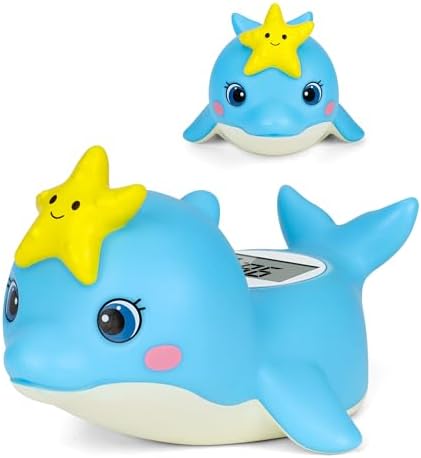 Baby Bath Thermometer, Dolphin Floating Water Thermometer by SHOPNOW