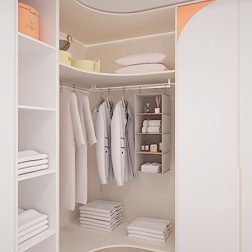 Hanging Closet Organizer 4-Tier, Oxford Wardrobe Storage - Image 2