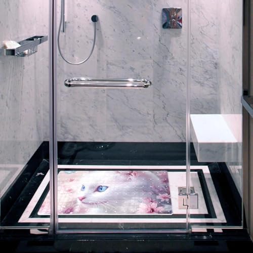 Non Slip Bathtub and Shower Mat 26.8x15.1 inch, Bath Mat - Image 6