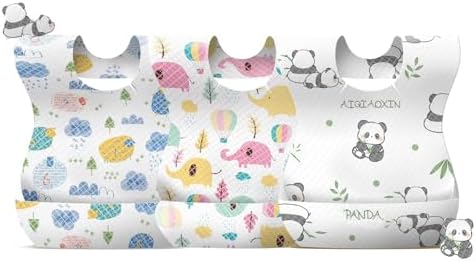 30/60pcs Baby Disposable Bibs-Individually Packaged, Leak Proof and Convenient by AIQIAOXIN