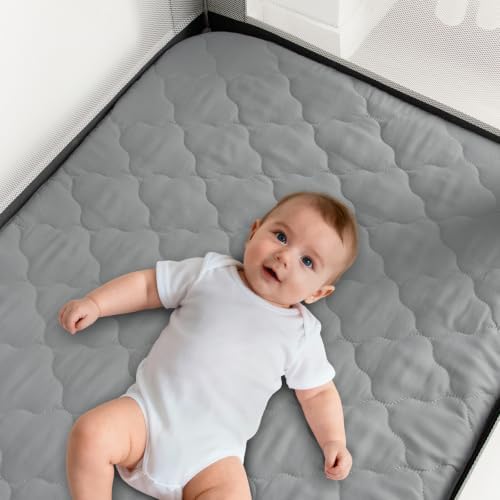 Pack and Play Mattress Pad Protector 2 Pack, Playard Mattress Cover - Image 5