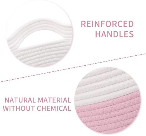Large Cotton Rope Basket, Woven Storage Basket - Image 3