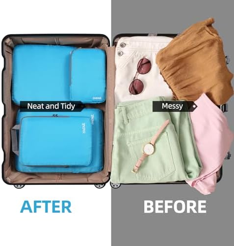 BAGAIL 4 Set/6 Set/8 Set Compression Packing Cubes Travel Accessories - Image 6