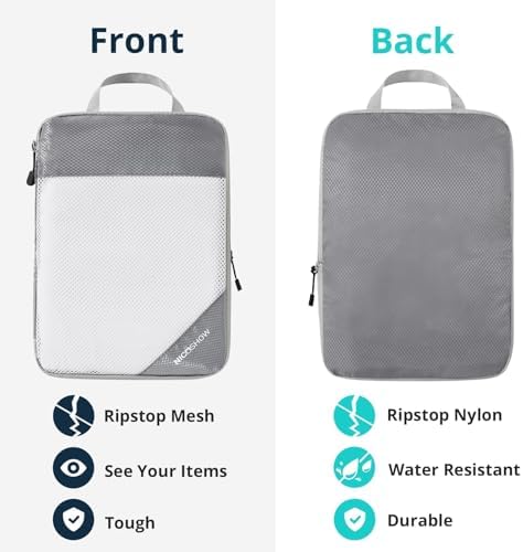 Compression Packing Cubes 8 Set, Compressible Space-Saving Packing Cubes - Image 5