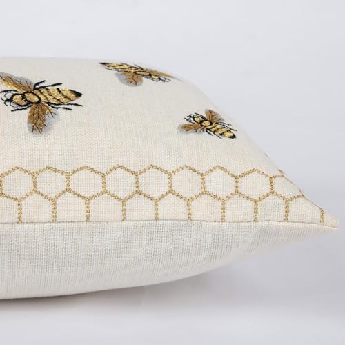 Honeycomb Throw Pillow Cover 12x 20, Bee Farmhouse Home Decor - Image 4