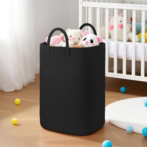 Artfeel Laundry Basket, Woven Cotton Rope Laundry Hamper, 80L Versatile Storage - Image 6