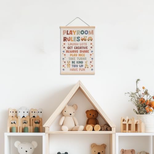 Playroom Decor Boho Poster Hanger, Nursery Decor Play Room Wall Decoration - Image 3