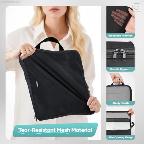 Veken 11 Set Compression Packing Cubes Garment Bags - Image 5