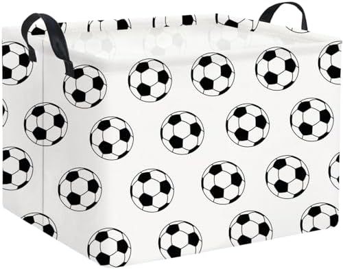 Rectangular Soccer Basket Kids Baby Storage Basket Cute Kids Toy Storage Bin by TIBAOLOVER