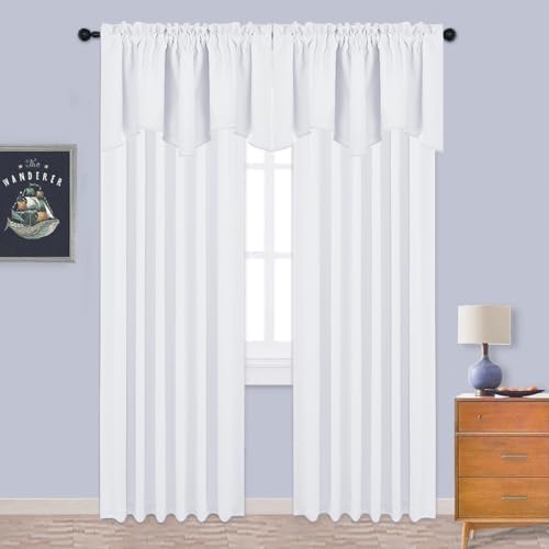 NICETOWN Pure White Curtain Valance - Image 4