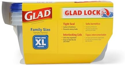 Glad GladWare XL Square Food Storage Containers, 104 Oz - Image 5