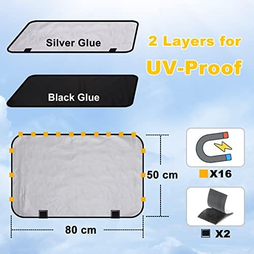 Lechin Magnetic Car Side Window Sun Shades - Image 2