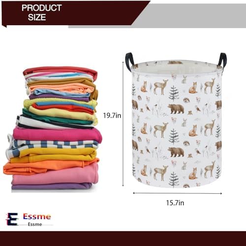 Essme Kids Laundry Basket, Animal Hamper Waterproof Storage Bin - Image 2