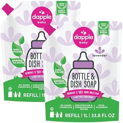 Dapple Baby Lavender Bottle & Dish Soap Refill Pouch by DappleBaby