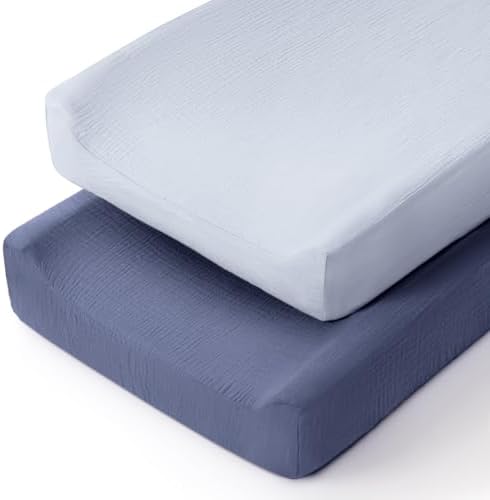 lulumoon Muslin Changing Pad Cover: Fit 32x16 Standard Pad by Lulumoon