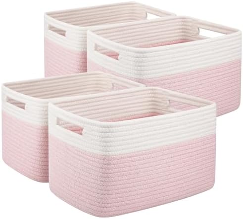 OIAHOMY 4 Pack Storage Basket, Closet Organizer by MasterofSpaceOptimization
