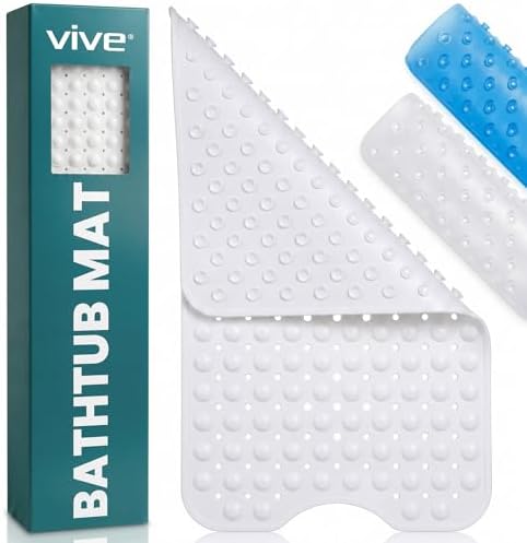 Vive Bathtub Mat for Bath & Shower Floors by Vive