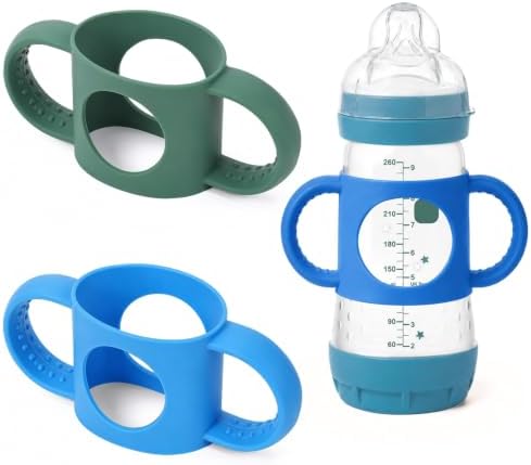 BUSOHA 2 Pack Silicone Sleeves for MAM Silicone Baby Bottle by BUSOHA