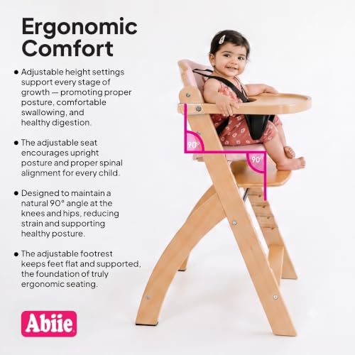 Abiie Beyond Junior Convertible Wooden High Chair - Image 5