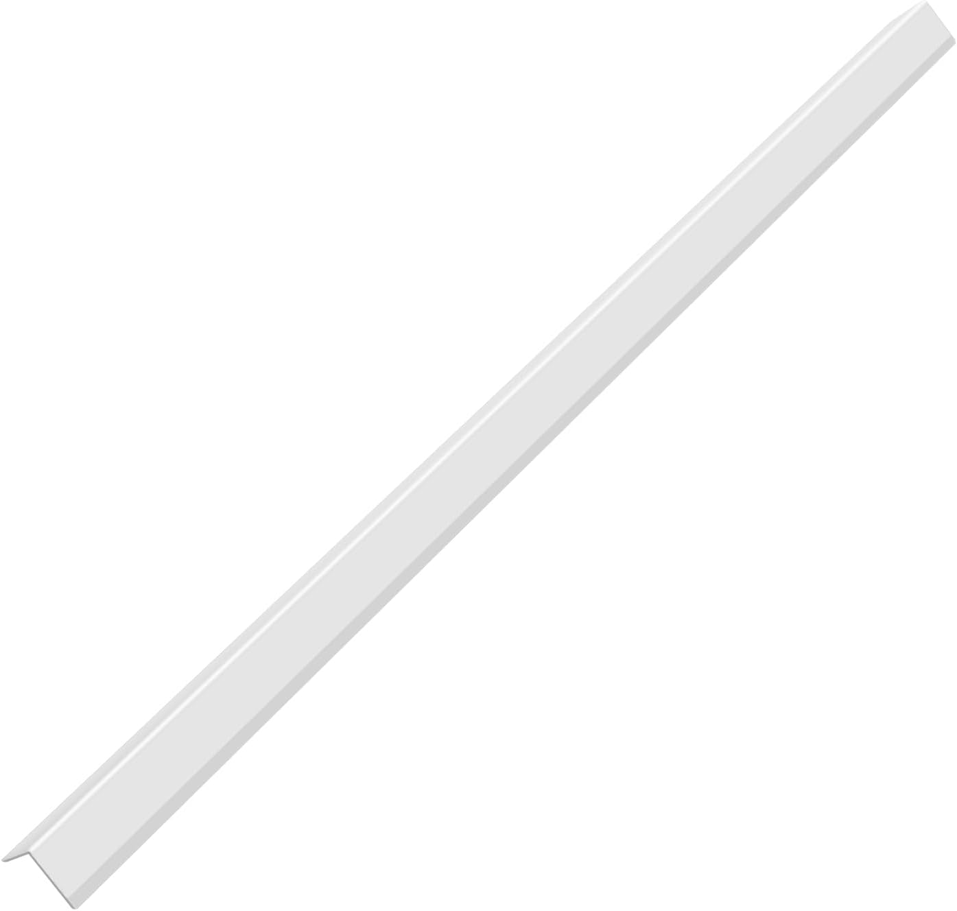 Aluminium Alloy Metal Corner Guards 10 Pcs Wall Corner Protector 0.6" x 0.6" x 48" Wall Corner Protection Decoration White Pack of 10 Corner Guards 20 Ga/1 mm Thickness