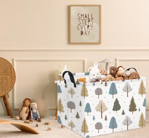 Rectangular Kids Storage Bin Gift & Baby Organizer Shelf Book Basket Room Decor - Image 2