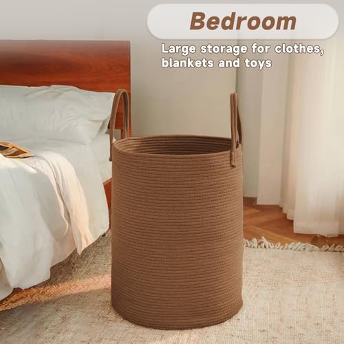 JMvicyroam 60L Cotton Rope Laundry Basket Hamper - Image 4