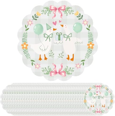 MYUPDALIN Silly Goose Disposable Paper Placemats, Sage Green by MYUPDALIN