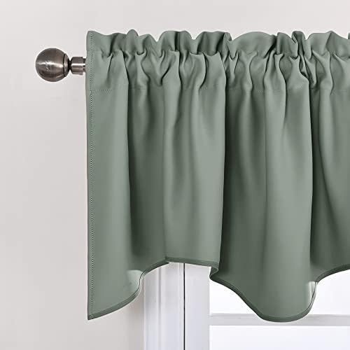 NICETOWN 6 Panels Sage Green Kitchen Valances - Image 5