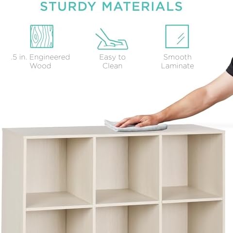 Best Choice Products 9-Cube Storage Organizer, 13.5in Shelf Opening, Display - Image 6