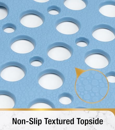 HITSLAM Bathtub Mat Non Slip, Soft TPE Bath Mat - Image 3
