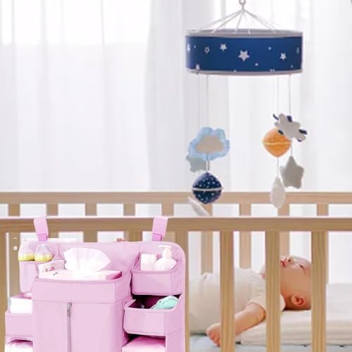Diaper Organizer for Cribs And Changing Table, Hanging Diaper Caddy - Image 5