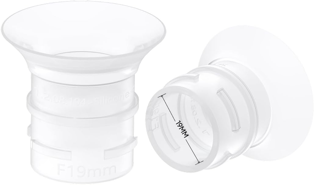 eufy Original 19mm Sizing Inserts (2-Pack) for Wearable Breast Pump S1/S1 Pro/E10/E20, Silicone Sizing Inserts, Easy to Install and Use, Comfortable and Precise Fit for Better Suction