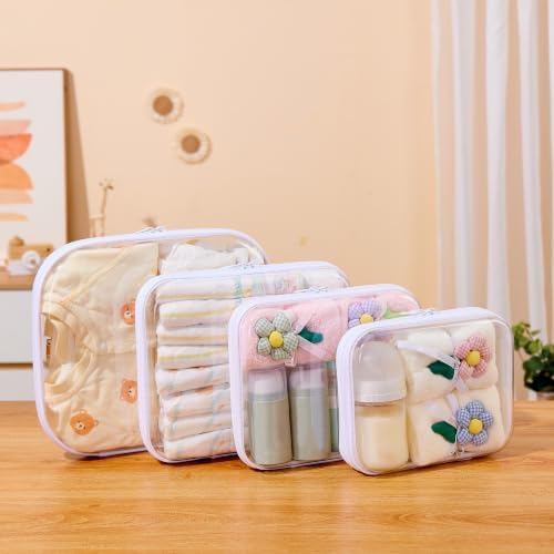 Clear Hard Shell Diaper Bag Organizer Pouches Cosmetic Bags - Image 7