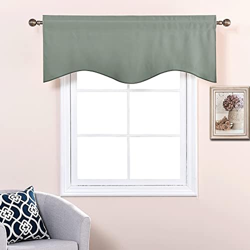 NICETOWN 6 Panels Sage Green Kitchen Valances - Image 7